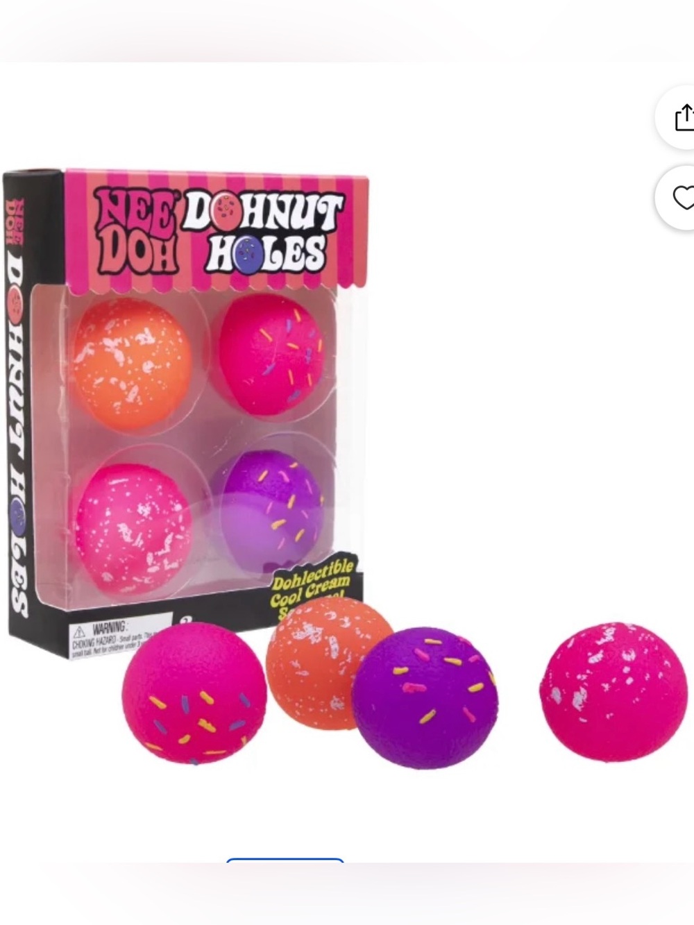Needoh Donut Holes 4 pack NEW SEALED